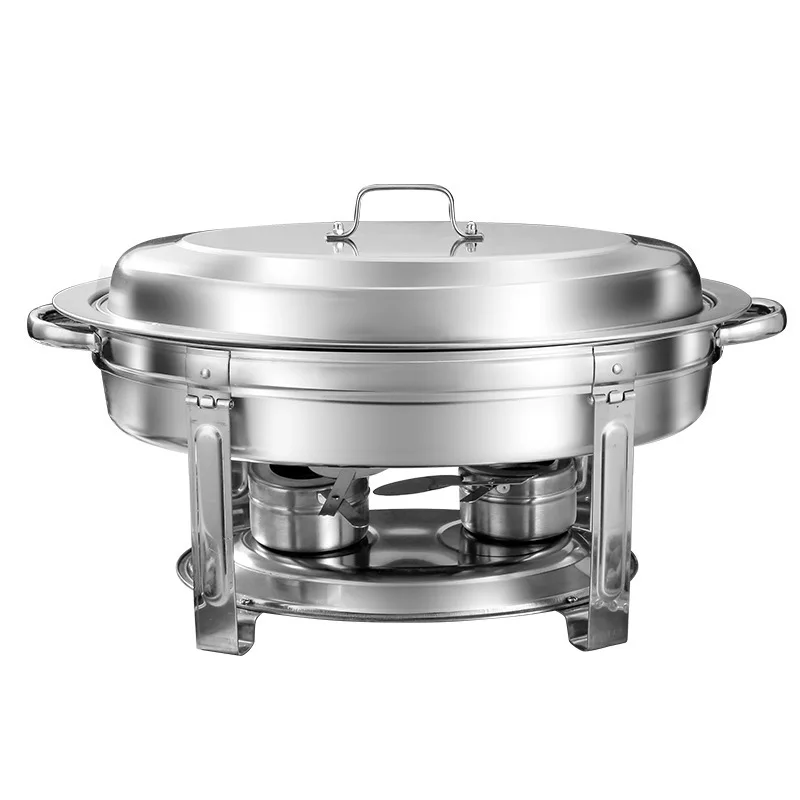 Réchaud de buffet économique en acier inoxydable, petit réchaud à œufs ovales pour hôtel