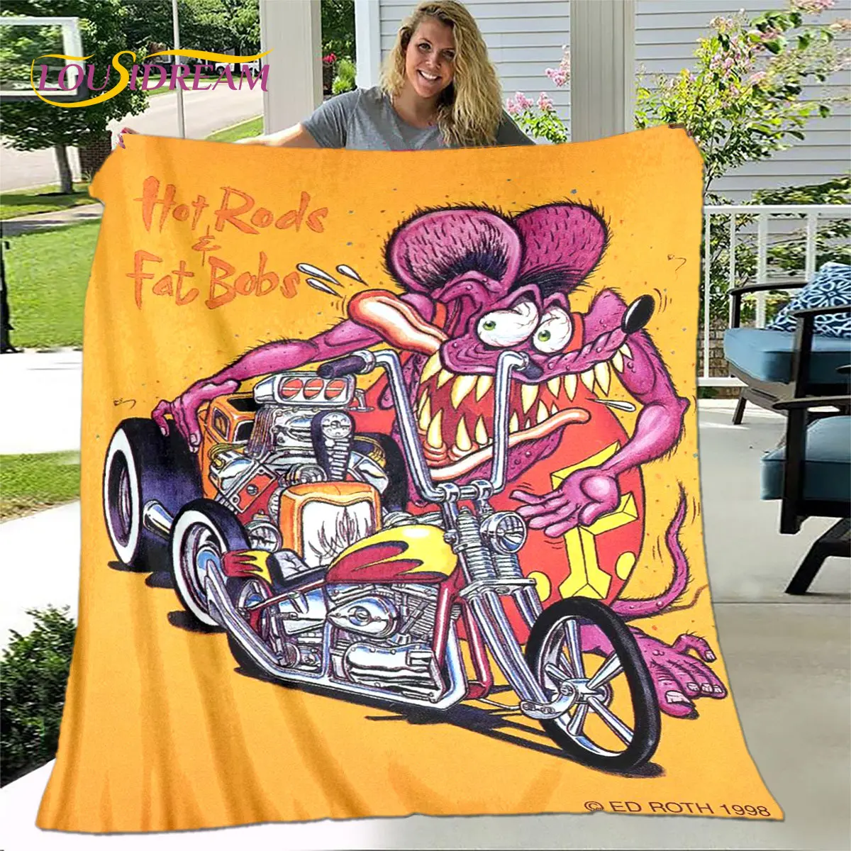 مضحك الفئران Fink الكرتون لينة أفخم بطانية ، الفانيلا بطانية رمي بطانية لغرفة المعيشة غرفة نوم السرير أريكة غطاء نزهة Bettdecke