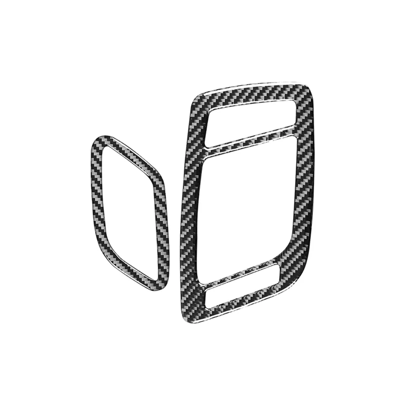 ألياف الكربون لكيا K5 أوبتيما 2011-2015 LHD لوحة القيادة الجانب منفذ الهواء تنفيس غطاء إطاري الكسوة الملحقات الداخلية #4