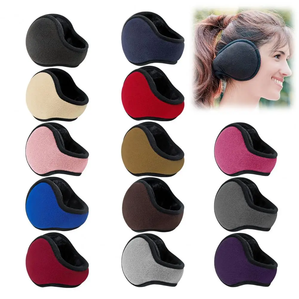 Windproof Earmuffs Men Women's Ear Warm Protector Thicken Plush Winter Warm Fleece Earmuff Outdoor Cycling Warmer Soft Ear Muff