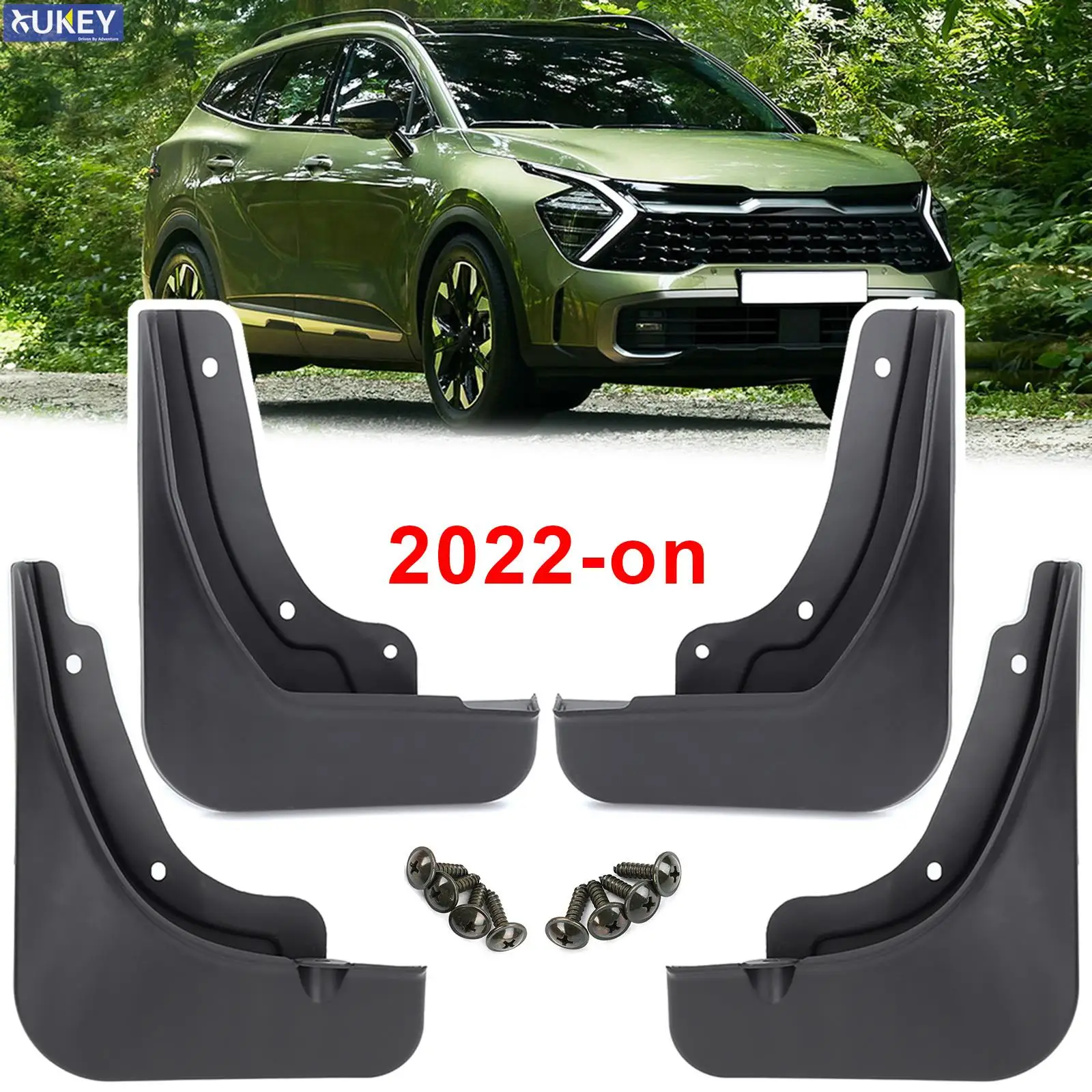 Set Mud Flaps For KIA Sportage NQ5 LWB 2022 2023 2024 Splash Guards Fender MudFlaps Front Rear Mudguards Cover Car Accessories