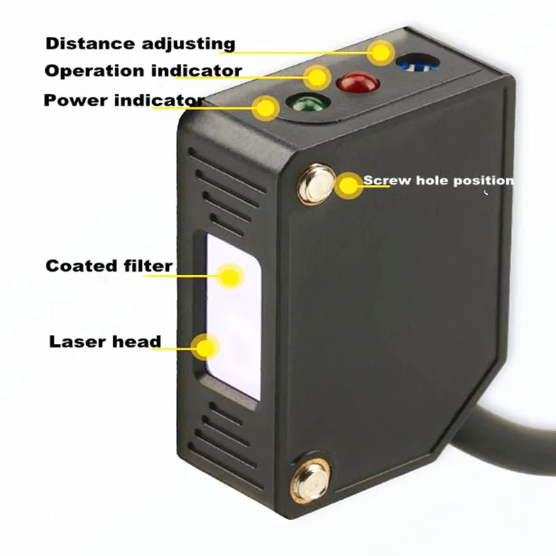 DC10-30V E3Z-LS61 3 draden Laser Diffuse Reflectie Optische Schakelaar Zichtbaar Licht Spot Infrarood Sensor detectie 4-20 cm