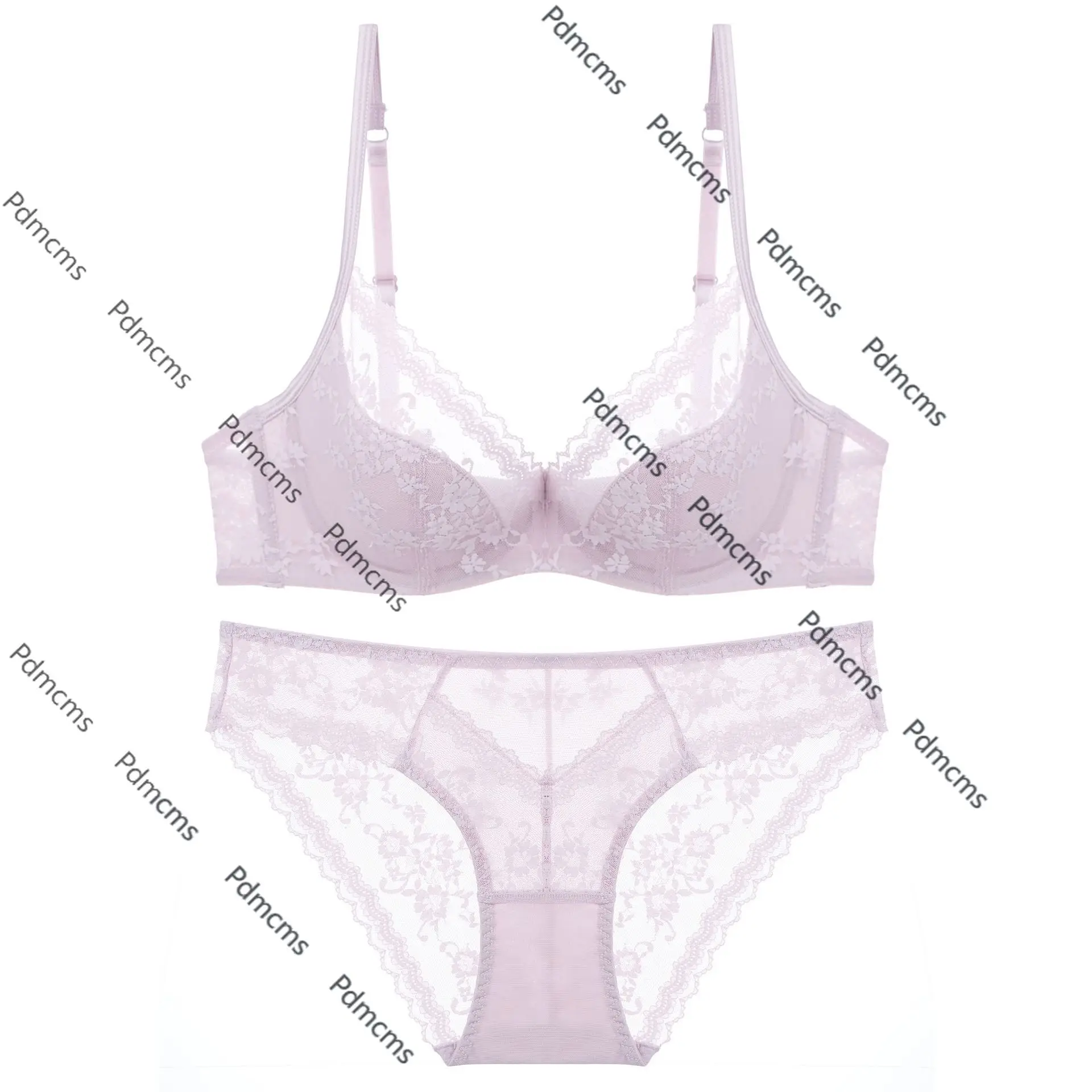 ملابس داخلية فرنسية جديدة لعام 2025 ملابس داخلية نسائية صيفية ذات رغبة نقية وكوب رفيع من الفولاذ الناعم ملابس داخلية مثيرة كبيرة الثديين صغيرة مضادة للترهل