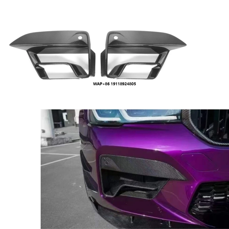 

Real Dry Carbon Fiber CS Style Fog Light Frame for M5 F90 LCI 2020+ CS Style F90 Fog Light Frame