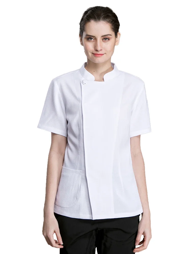 Giacca da cuoco Unisex ristorante cucina Chef uniforme Hotel vestiti da cucina Catering panetteria Cafe cameriere abbigliamento da lavoro camicia da cuoco