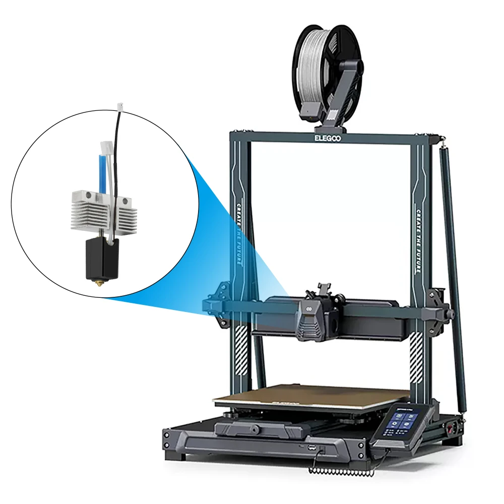 Hotend para netuno 4 max hotend cabeça de impressão 24v 80w para netuno 4 plus hotend kit totalmente montar todos os acessórios da impressora 3d