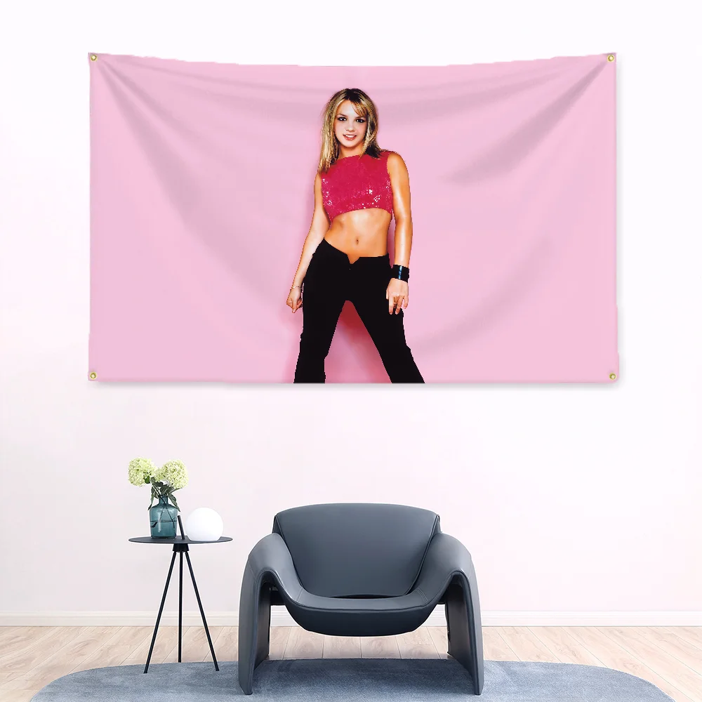 Retro Classic Decor Wall Hanging Sweet Girl-Britneys Flag to Hang Tapestry Art Flags for Bedrooms Home Decoration Gifts For Fans