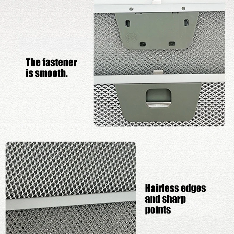 2PCS Premium Aluminum Grease Catchers For Range Hoods Featuring Frame Design