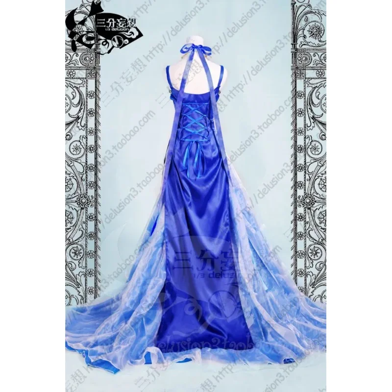 

zizi 2025 Sailor Uranus Tenoh Haruka blue Cosplay Costume Wedding dress for party/women customized