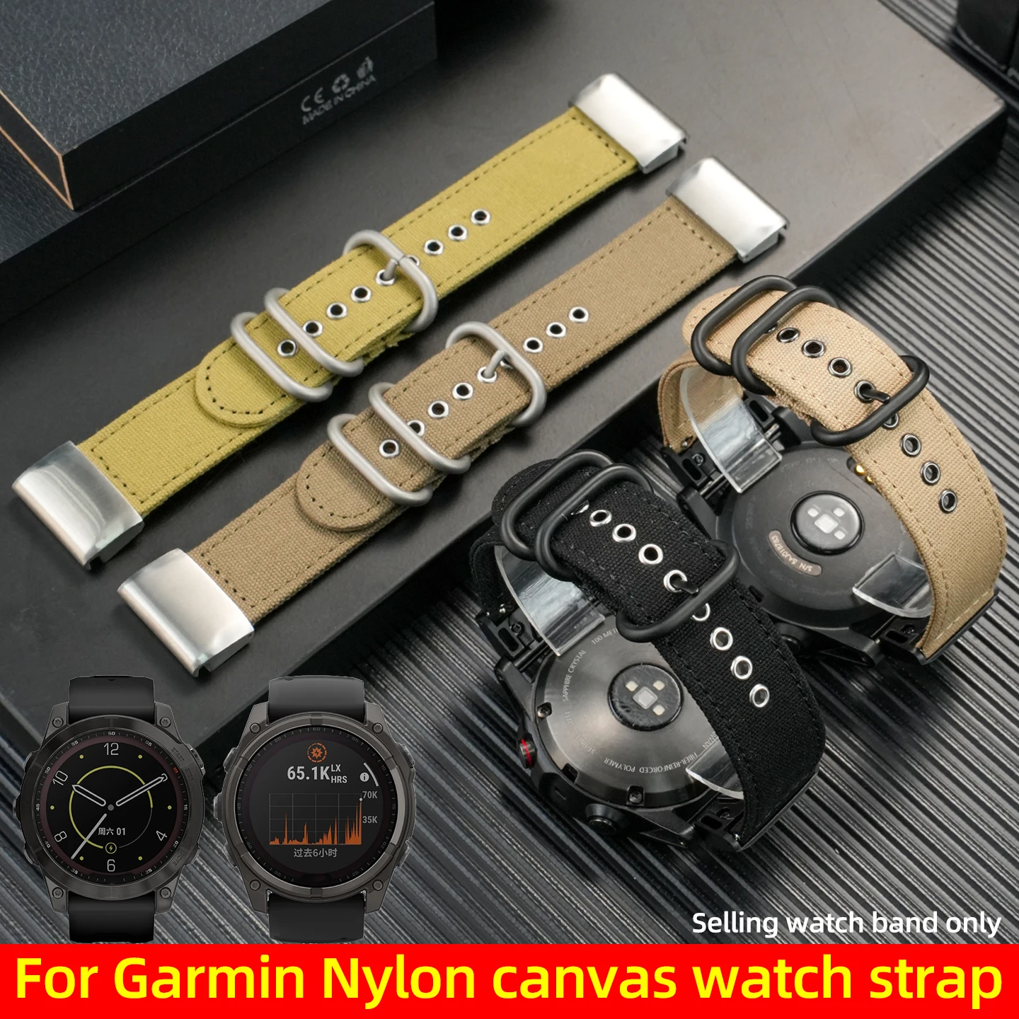 

Для Garmin Quick Fit нейлоновый холщовый ремешок Fenix 7X 8 7 Pro Fenix 6X 6 5X 5Plus Tactix 7 Forerunner 965 955 мужской сменный ремешок для часов