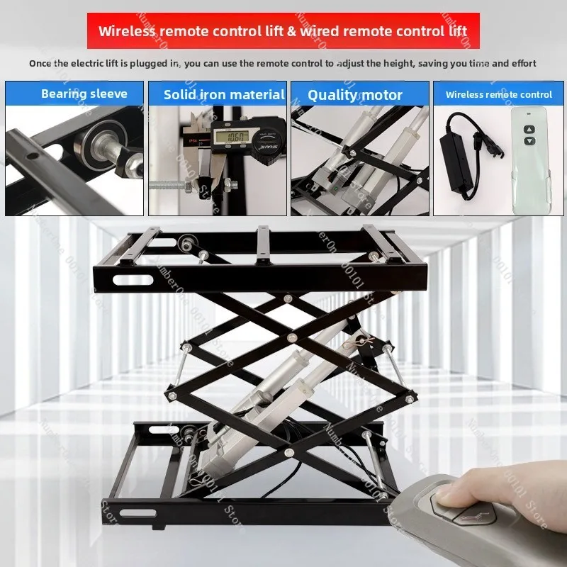 Small Electric Lifting Platform 24v Support Frame Drone Coffee Table Scissor Lifting Platform