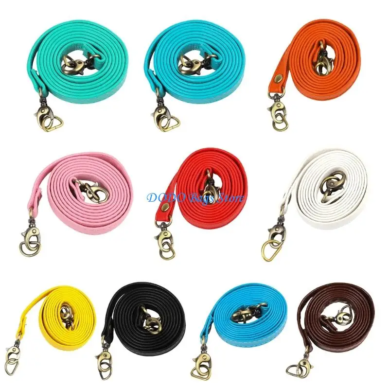 

E8FB Elegant 120cm PU Leather Replacement Bag Strap for Creative Handbag Use