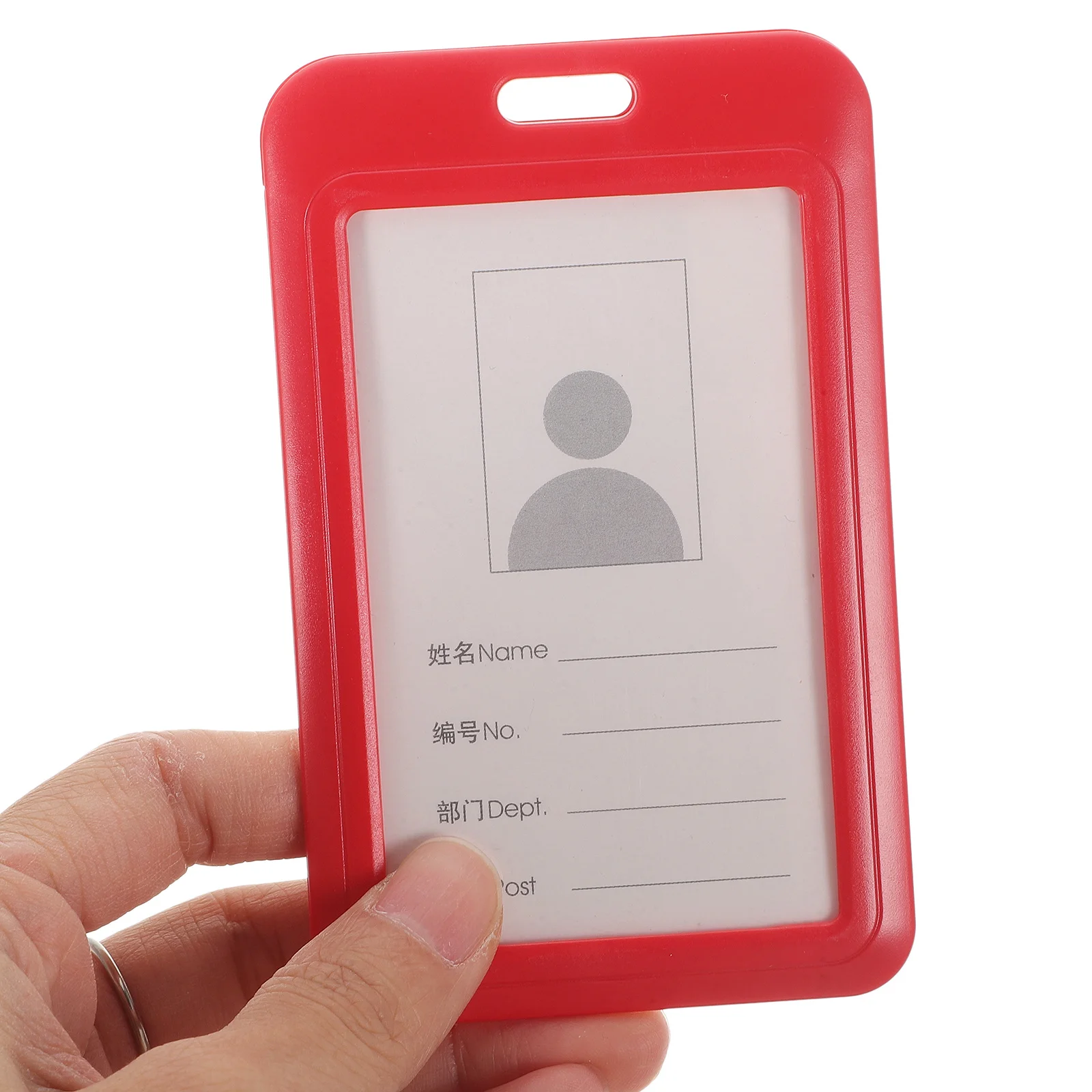 5 قطعة غطاء عمل منزلق قابل للضغط حامل شارة الموظفات حامي شارة الهوية غطاء خفيف الوزن لون عشوائي #6