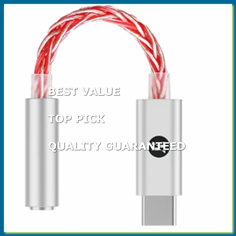 JM6 Pro Type-C to 3.5mm CX31993 Digital Audio Portable Decoding Amp Hifi Mobile Headset USB JM11 Red