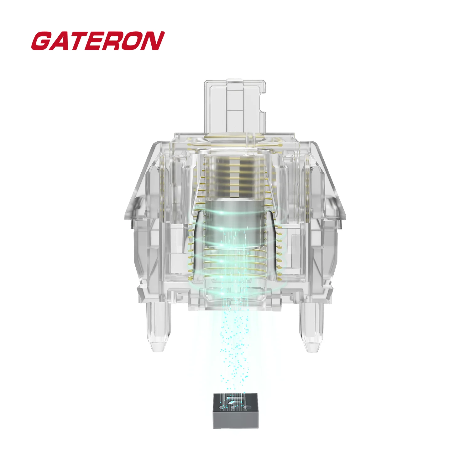 Imagem -04 - Gateron Magnético Jade Switch Max Totalmente Transparente Banhado a Ouro Primavera Keystroke Ajustável Mahjong Hifi Teclado Interruptor