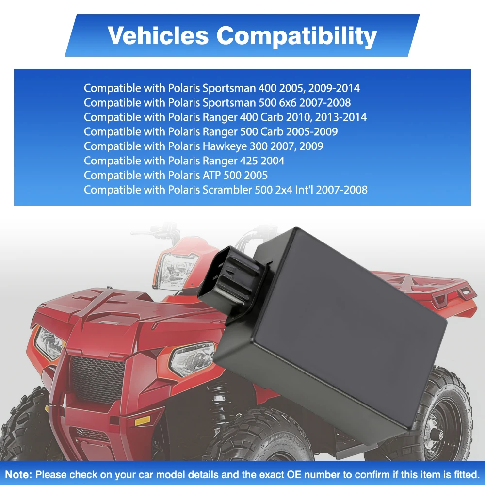 

3090232 3089238 CDI Ignition Module For Polaris Sportsman Ranger 400 500 Ranger 425 Hawkeye 300 Scrambler 500 2x4 ATP 500