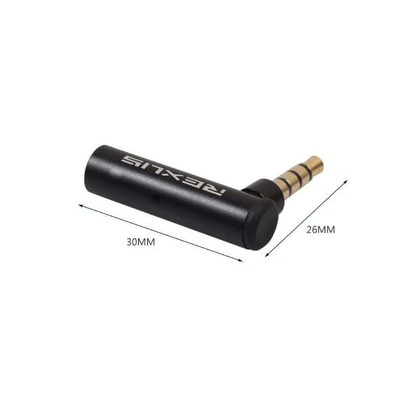3.5mm Male-To-Female 90 Degree Turn Headphone Microphone Audio Adapter Suitable for Aple Suitable for Android Phone PC