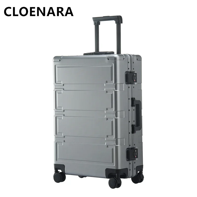 Colenara กระเป๋าเดินทางสำหรับผู้ชาย, กระเป๋าเดินทางมาใหม่ขนาด20 "24" 28นิ้วกระเป๋าล้อลากอลูมิเนียมอัลลอยด์แมกนีเซียมทั้งหมด