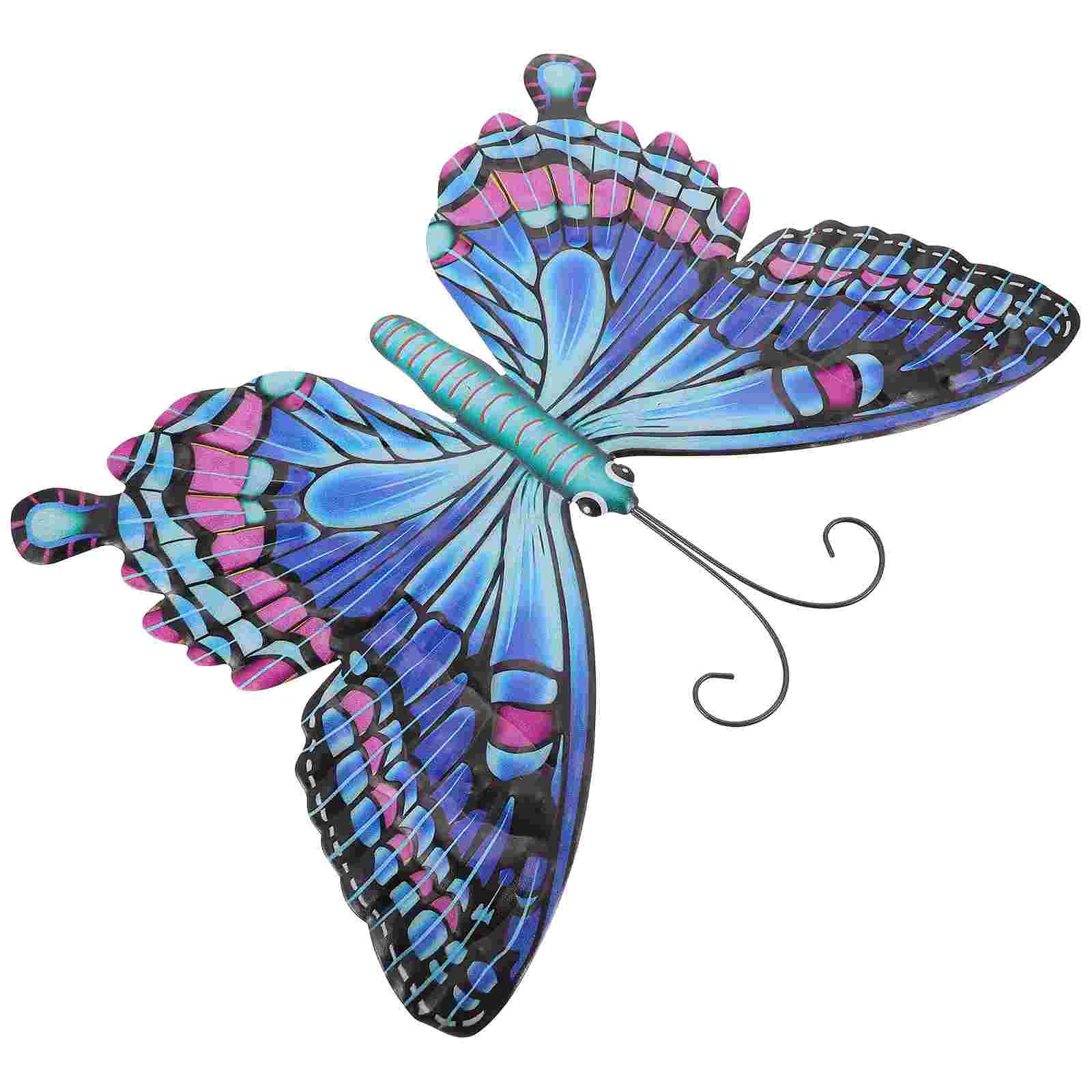 

Wrought Iron Butterfly Decoration Vintage Craft Pendant Metal Home Wall Ornaments Delicate