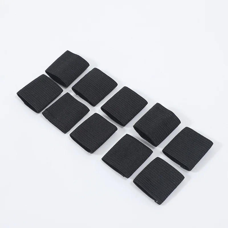 Protector de articulación de dedo para baloncesto y Fitness, funda deportiva, vendaje para dedos para protección del pulgar, antideslizante y transpirable, 10 Uds.