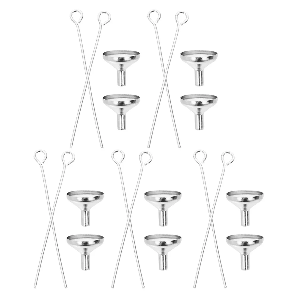 

1Set Mini Funnel Set Stable Material Cremation Jewelry Urn Necklace Ashes Filling Kit Small Funnel for Urn Pendant