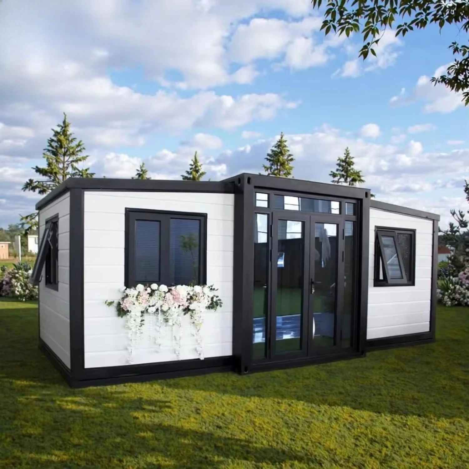 فاخر كازا الجاهزة 20ft 40ft 2 3 4 5 غرفة نوم ميزون موبايل منزل صغير محمول قابل للطي جاهز حاوية منزلية قابلة للتوسيع #4