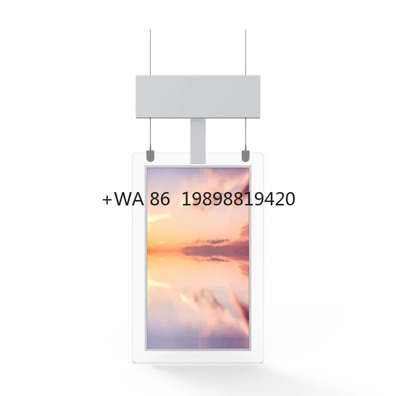 

43 55inch Ultra Slim Wall Mounted Double Sided Dual Screen Advertising Wifi Wall Hanging Digital Window Signage Display