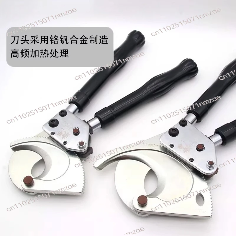 

Резак для кабеля с храповым механизмом J40/52/75/95/100, плоскогубцы для ручных зубьев, инструмент для резки медных алюминиевых кабелей и стальных нитей