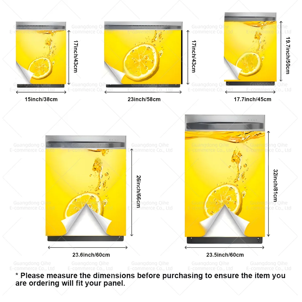Creativity Chinese Ink Painting Dishwasher Stickers - Self-Adhesive Waterproof Vinyl Decals for Kitchen Appliances Door Mural view 6
