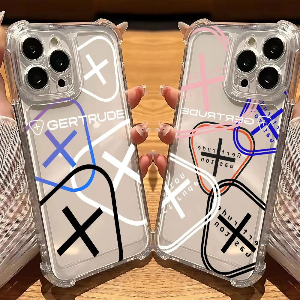 Lovely Fashion G-Gertrudes Phone Case for Samsung S25 S24 S23 S22 S21 S20 Note20 FE Ultra Plus 5G Anti Fall Transparent Cover