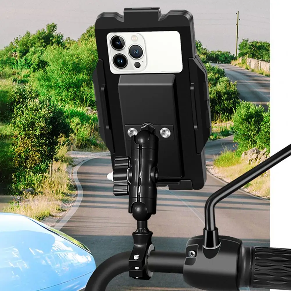 

Mobile Phone Holder Excellent Free Height Adjustment Long Service Life Convenient Handlebar Stand Cycling Accessories