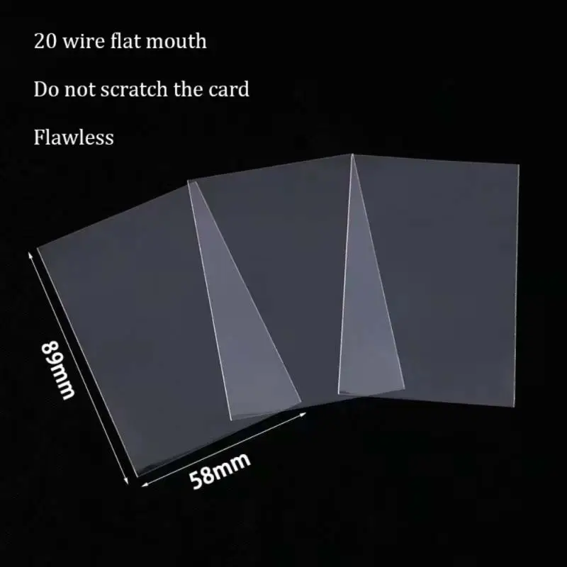 50pcs/pack Photocard Holder Business Card Set Kpop Transparent And Acid-free Photographic Albums CPP Hard Albume Photo Bags