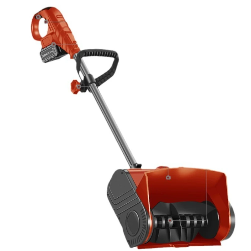 

20V Hand-pushed Electric Snow Plow Small Road Snow Shoveling Household Snow Removal Machine Battery/No Battery