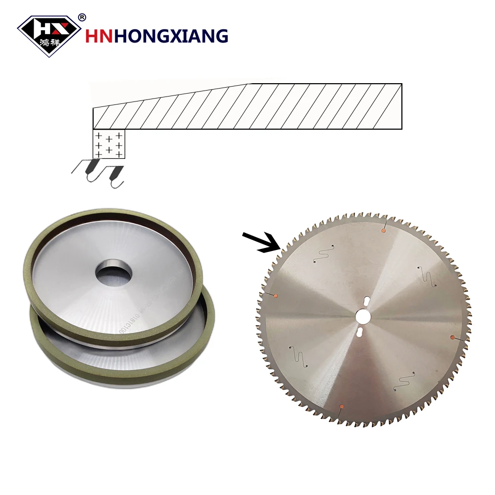 Diamond Wheels 75mm 4A2 Resin Diamond Grinding Wheel For Woodworking Saw Blade Top Grinding