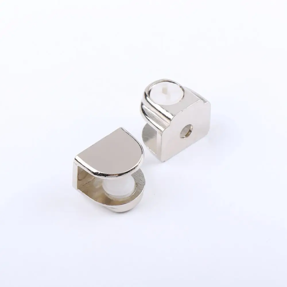 Adjustable Glass Shelf Support Bracket Fish Mouth Holder Zinc Alloy Clamp For 5 12MM Thick Wooden Plate Mounting