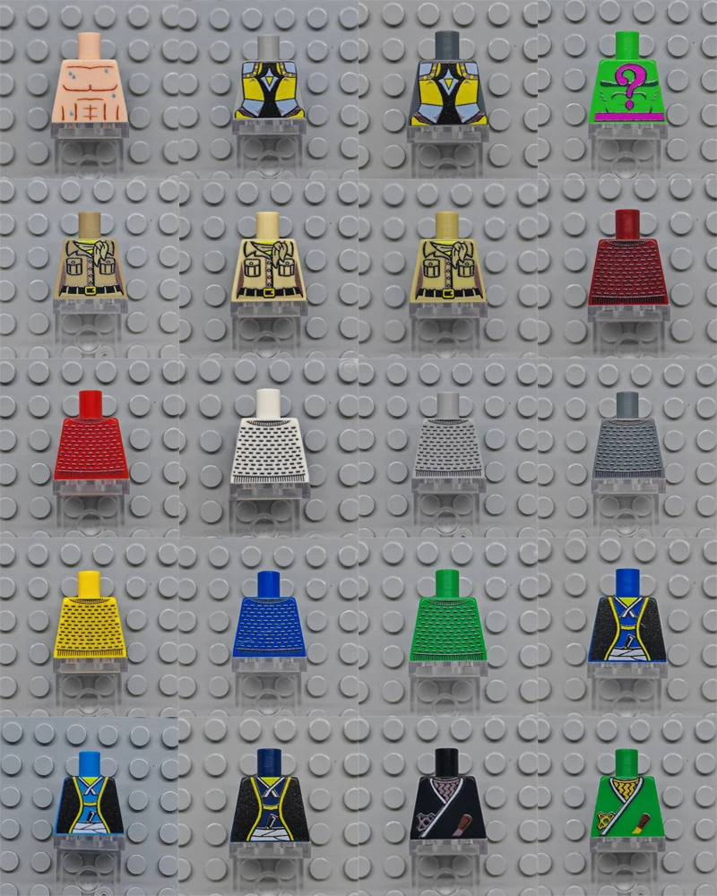 Kury Toys DIY MOC for 973 Set 10#  1PCS Upper Body Printed Building block parts