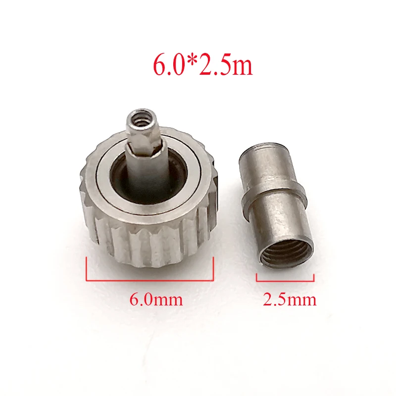 High Quality 6.0mm stainless Watch Crown For Seamaster 300 M Aftermarket Watch Parts