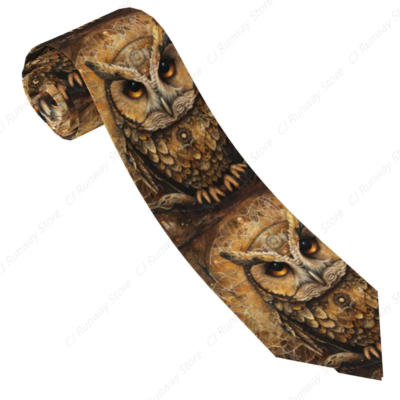 Owl Beliefs Print Men'S Tie Great Weddings, Groom, Groomsmen, Missions, Dances, Gifts.