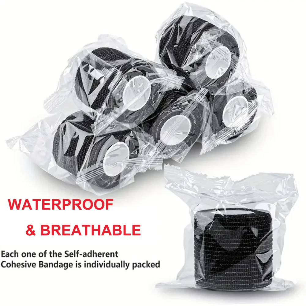 Tattoo Wrap Grip Cover, Self Bandage Rolls Sports Adherent Tape, Self Adhesive Bandage For Tattoo Machine Grip