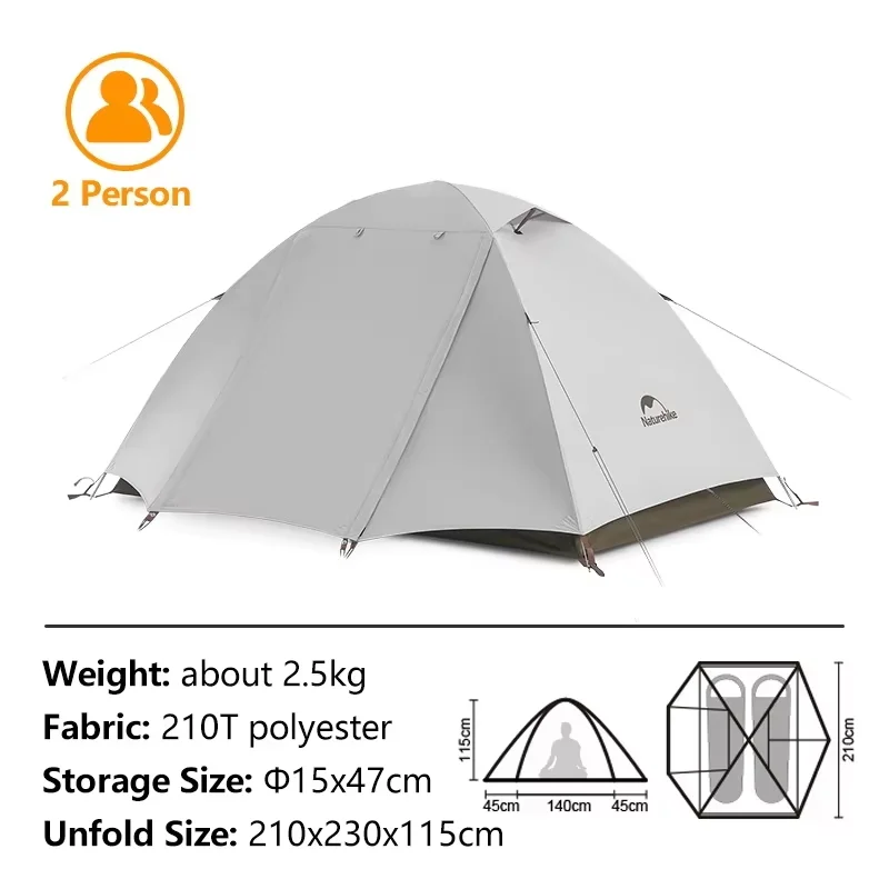 Naturehike キャンプテント 2〜3人用 超軽量 防水