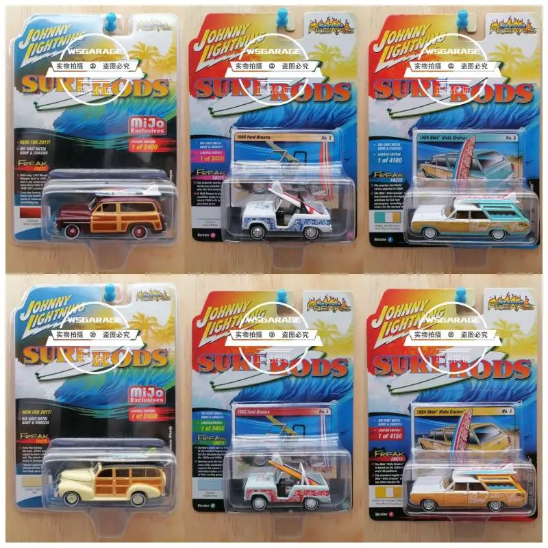 

Johnny Lightning 1:64 ford bronco olds vista cruiser mercury woody wagon Surf & Rods limited diecast car model gifts