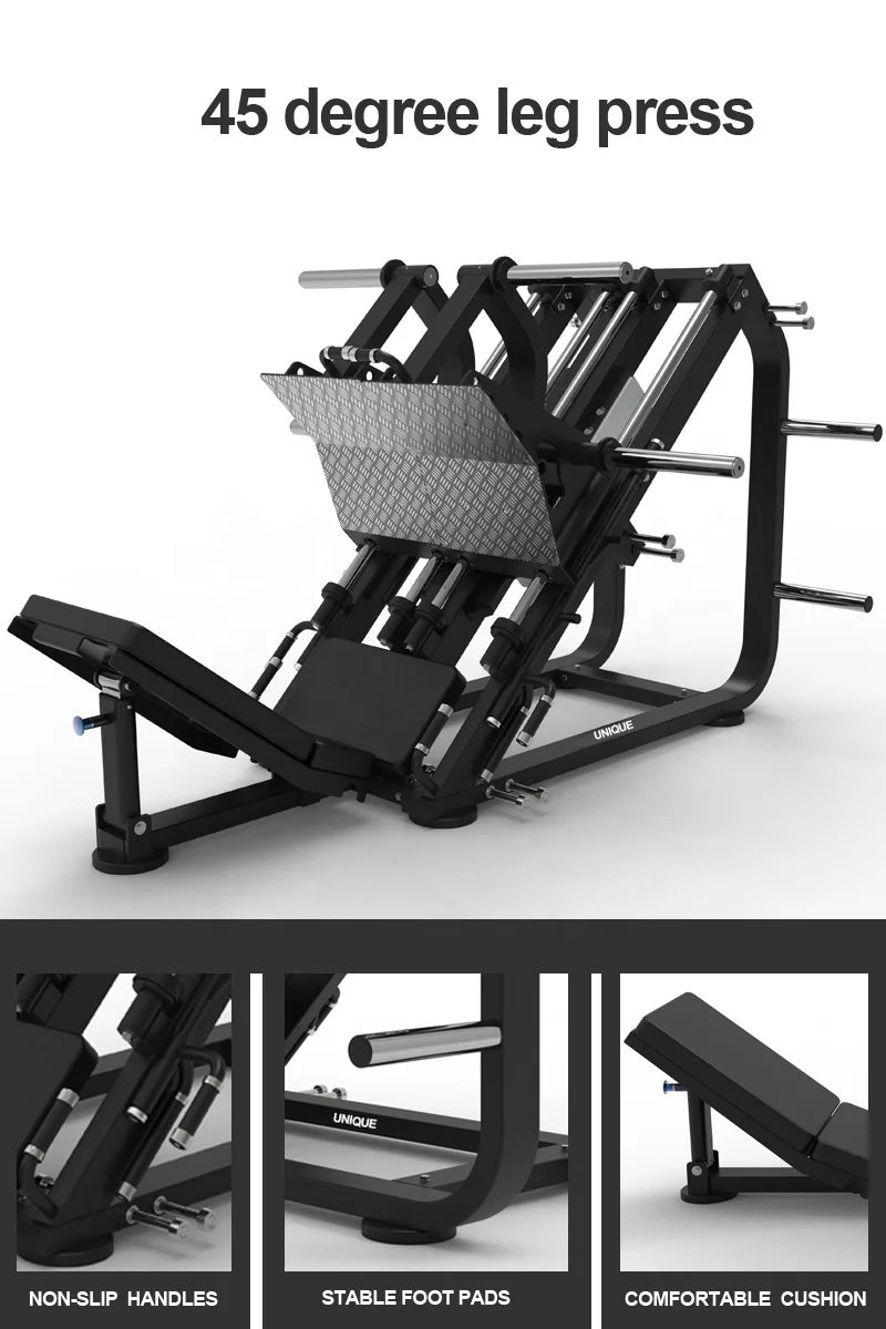 Gym Equipment Fitness Strength Commercial 45 Degree Leg Press For Sale