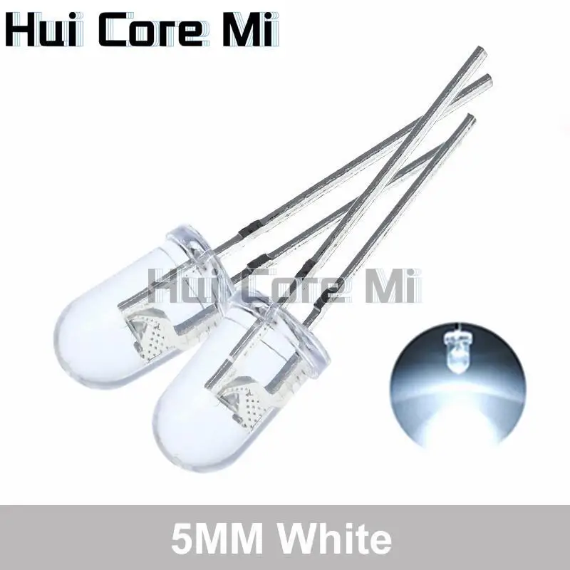 5Colors*20PCS=100PCS 5mm LED Diode Light Assorted Kit Green Blue White Yellow Red COMPONENT DIY kit new original