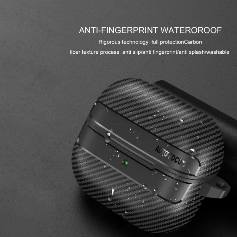 2024 جديد غطاء من البولي يوريثان الحراري لسامسونج غالاكسي براعم 3 برو الطنانة 3 برو Buds3 برو حافظة ألياف الكربون نمط PC الحالات الواقية مع هوك