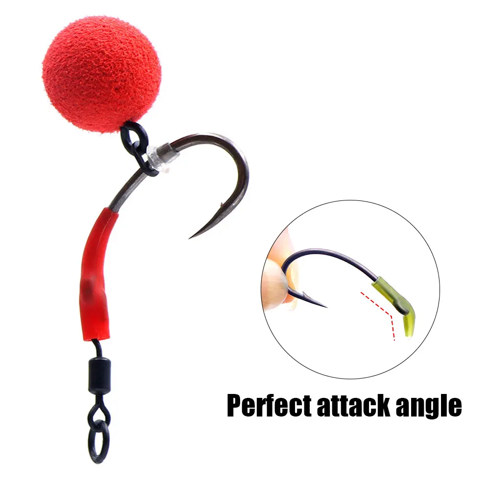 20 Stück Karpfenangelhaken-Kicker, D-Rig-Kicker, Aligner, Hakenhülsen, Anti-Tangle-Hülsen, Haken-Aligner, Angelzubehör – Detail 5