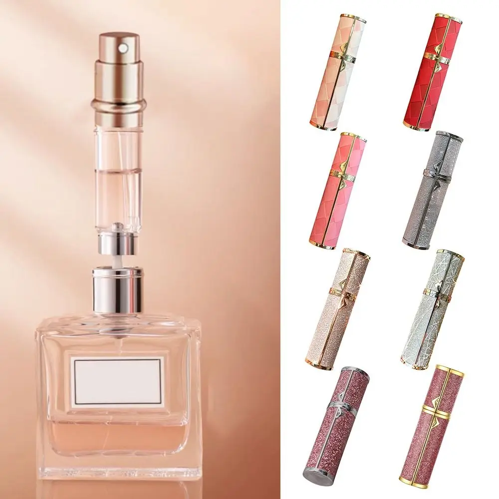 スプレーと香りポンプ付きの香水瓶,空の化粧品容器,詰め物,詰め替え可能な香水噴霧器,5ml