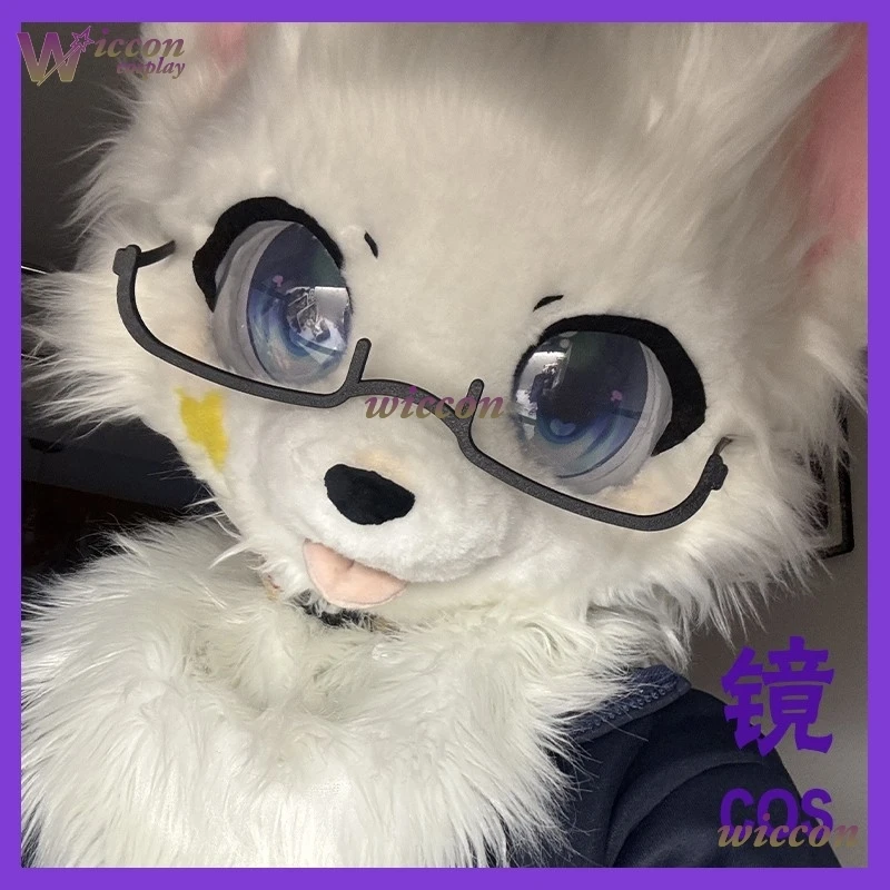 OHaYo 25cm Glasses Fursuit Accessories Kigurumi Mask Furry Only Glasses Base Kig Halloween Kemono Fox Cat Dog Rabbit Glasses view 6