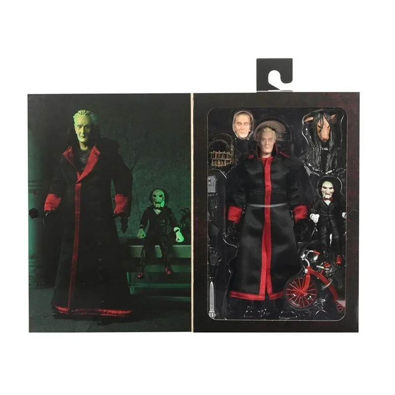 NECA Saw Figure Jigsaw Red Robe Action Figure Black Robe GK Manga Figurine Toys Model Ornament Halloween Gift for Friends 18CM
