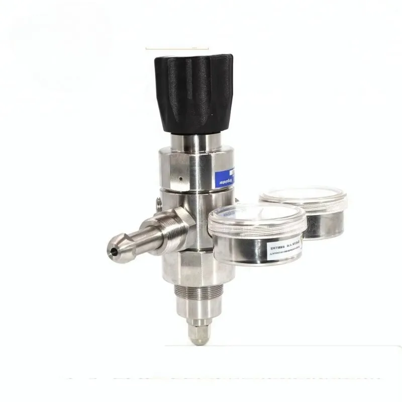 High pressure CGA 330 dual stage CO2 gas pressure regulator