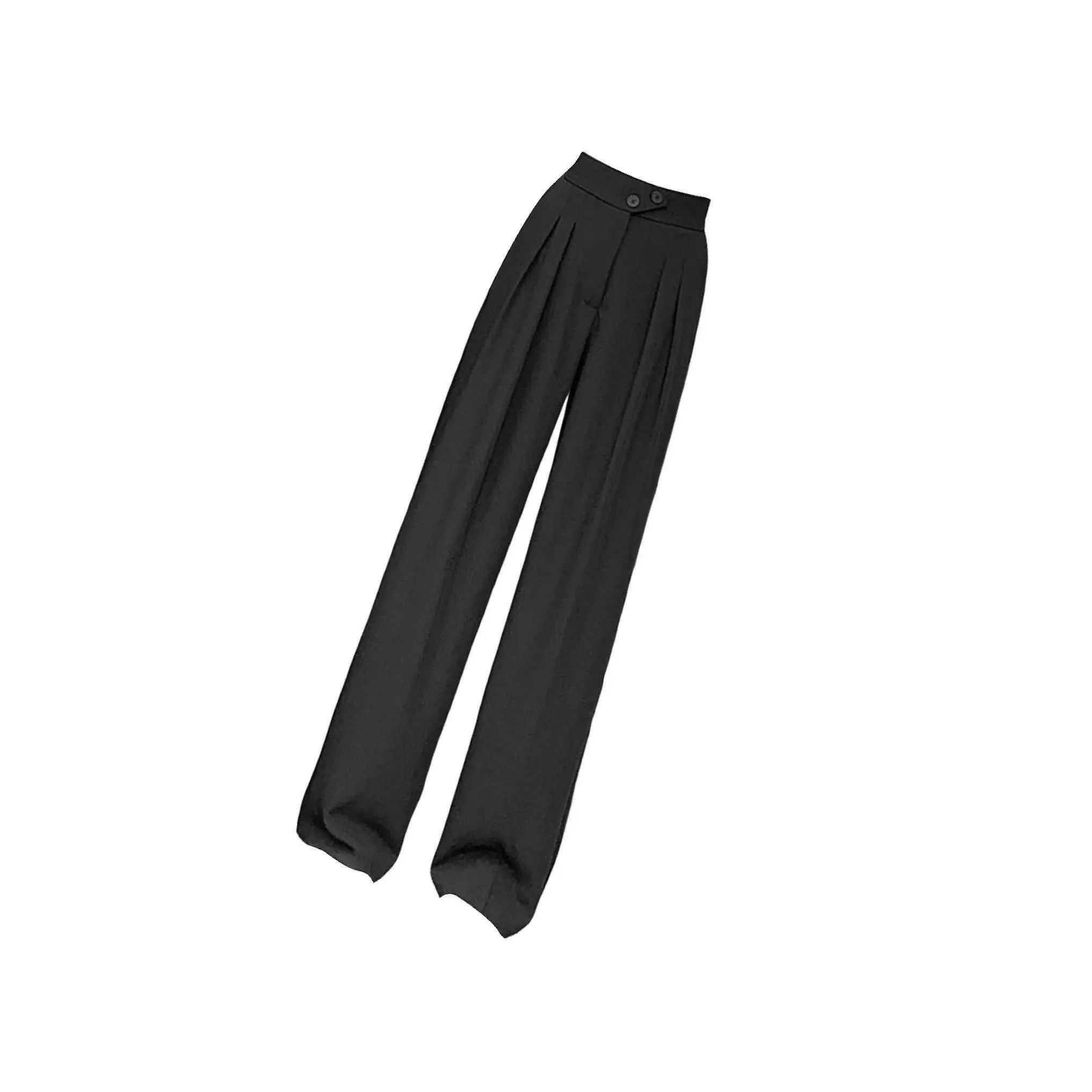 Womens Wide Leg Pants Straight Leg High Waisted Office Loose Long Pants
